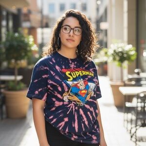 Superman Tie-Dye Graphic Tee
